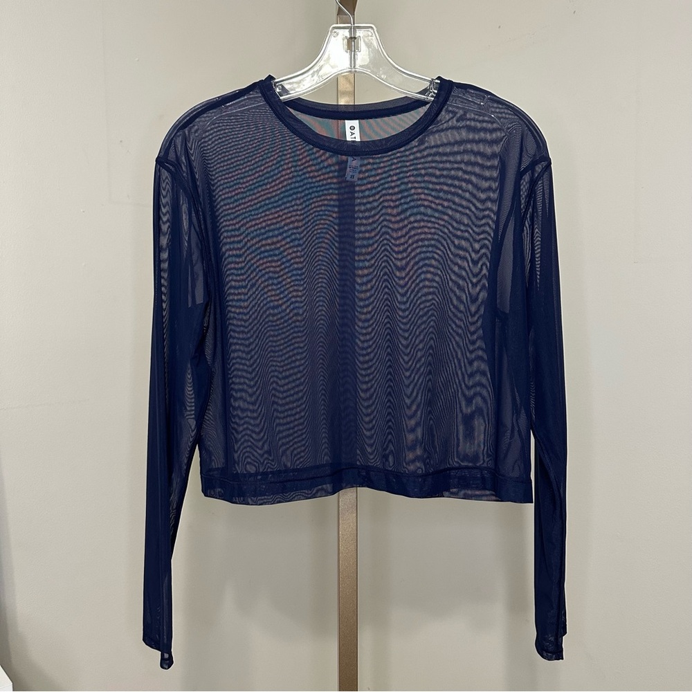 Athleta cropped mesh top